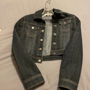 DKNY girls cropped jean jacket
